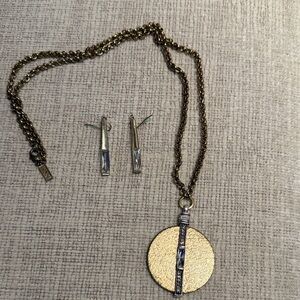 Silpada Gold and Silver Necklace Set